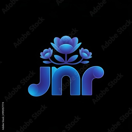 blue gift box with flower