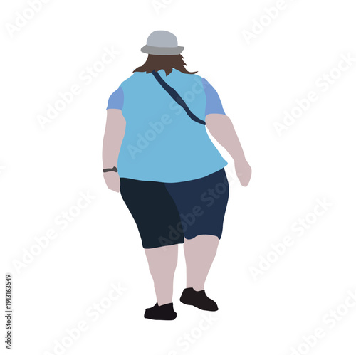 2D image for use as an entourage. Vector flat city infographics. 