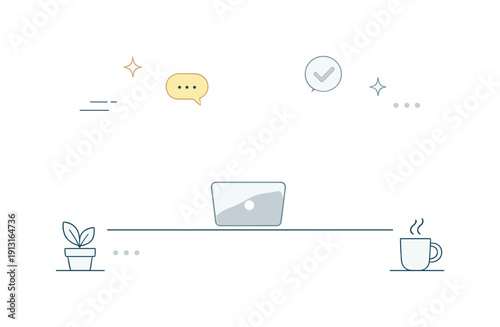 Frosted glass effect. A minimal composition where soft shapes appear diffused behind a frosted glass surface. The illustration suggests