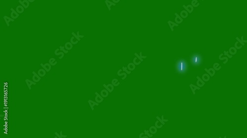 Electricity animation FX on green screen with glowing bolts, cartoon thunder flashes, and manga-style spark overlays in a seamless loop. Ideal for action scenes, music videos, and game trailers