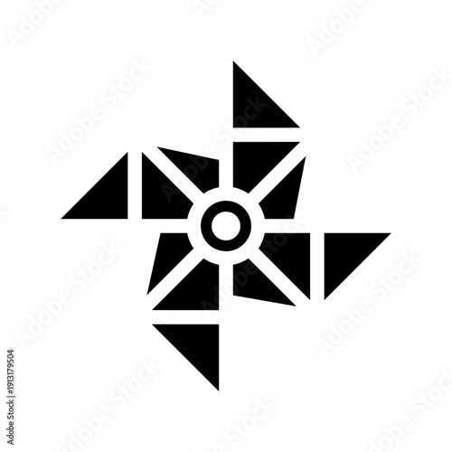 pinwheel glyph icon