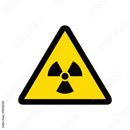 Caution Radioactive Symbol Warning Sign Triangle