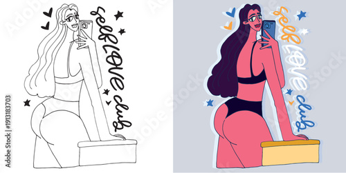 Trendy hand drawn doodle lettering quote sticker. Lettering for t-shirt design, mug print, bag print, clothes fashion. 100% hand drawn vector image.
