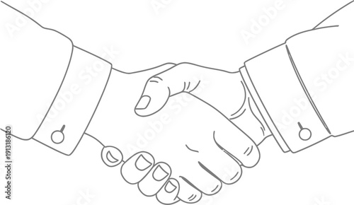 Handshake Between Two People in Business Suits