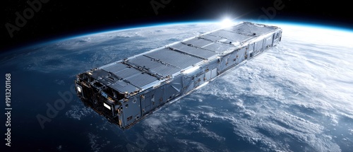 High Tech Orbital Data Center Powered by Solar Energy with Sun Flare