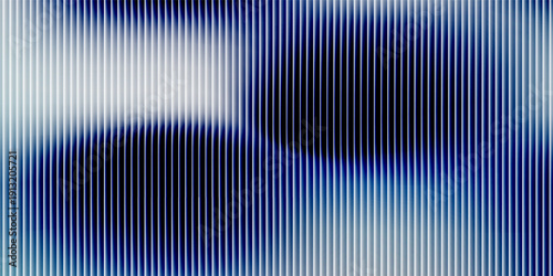 Soft glass ripple gradient in icy pale blue and lavender hues. Delicate reeded texture with frosted distortion effect and minimal vertical blur. Glass texture, vector illustration