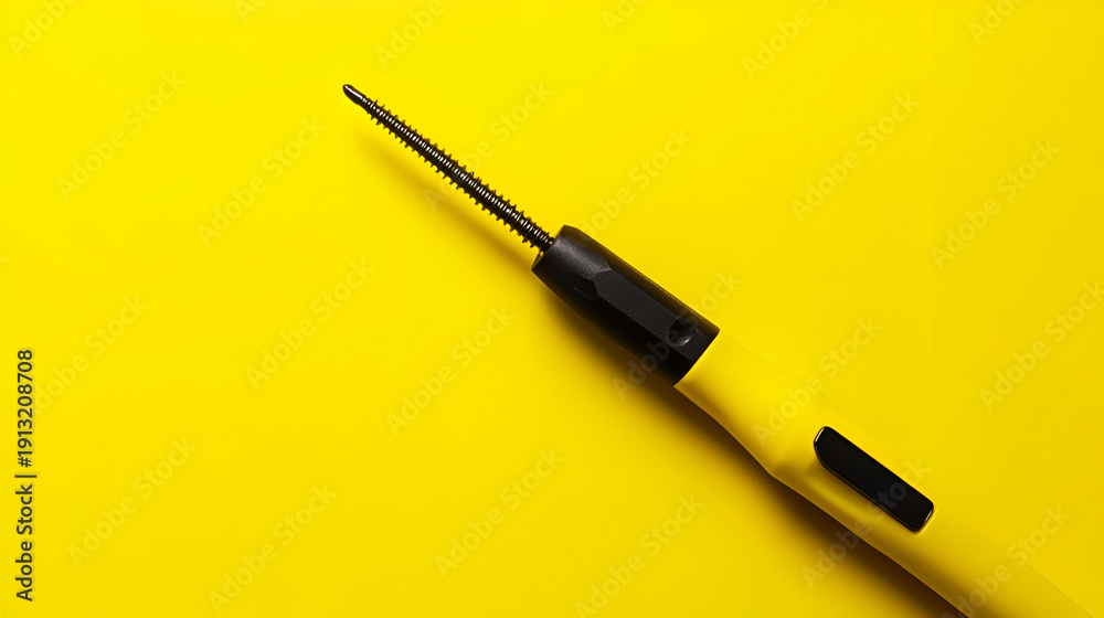 Fototapeta premium knife on yellow