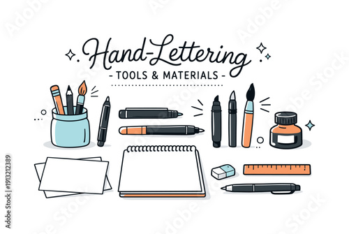 Creative Hand-lettering Tools. Hand-lettering techniques