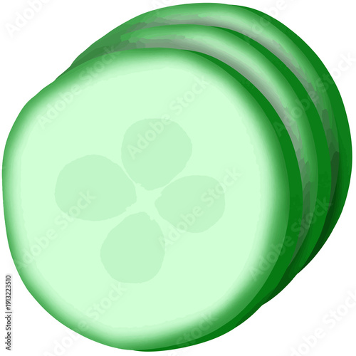 Cucumber slices 