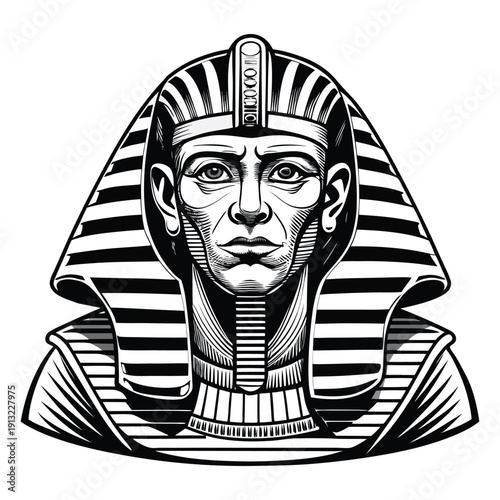 Ancient Egyptian Pharaoh and Queen Mask