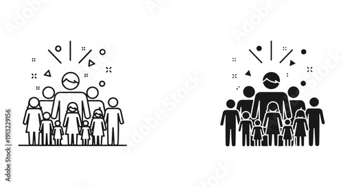 Happy scientist celebrating success in lab vector illustration flat design