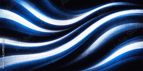 A luxury smooth blue and purple abstract wave background features flowing silk satin fabric textures with soft shiny curves and motion design for a decorative textile backdrop