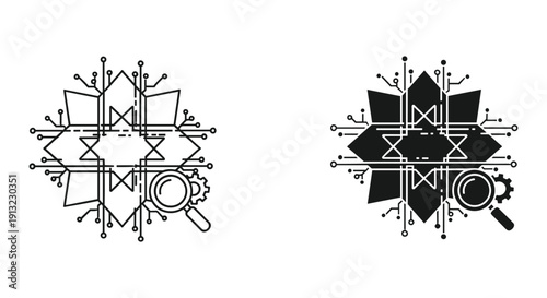 Confused scientist holding thermometer vector illustration flat design