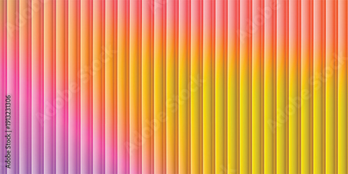 Bright yellow wavy acrylic glass vector texture background