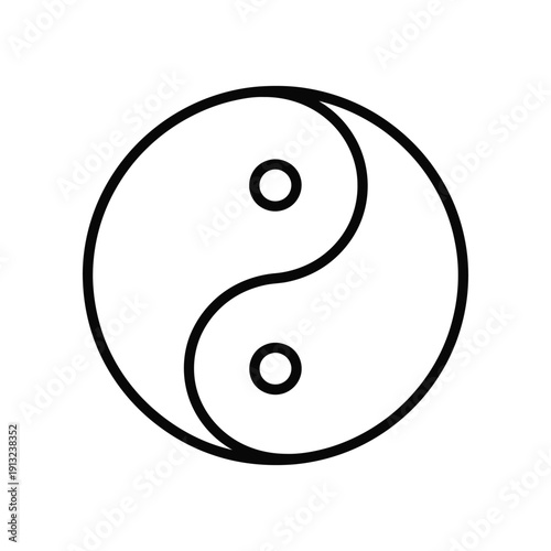 The yin and yang symbol representing balance and harmony in traditional chinese philosophy