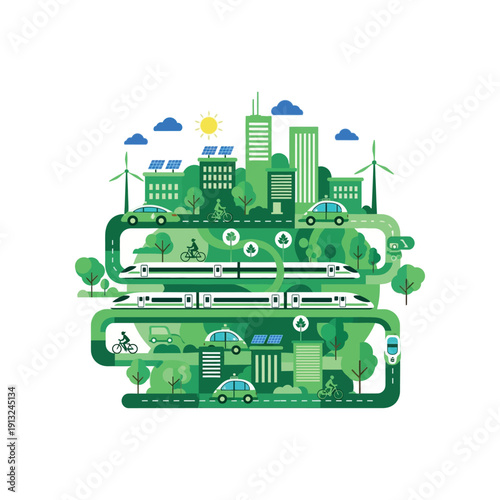 The woman hugs herself with flowers in her hair and leaves on her arms.