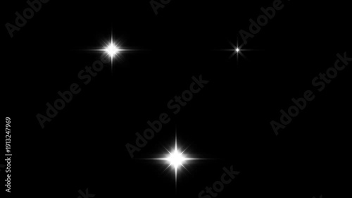 Wallpaper Mural Sparkle Star light effect, twinkling stars animation, white cartoon, Starry night, glowing star light effect doodle style, Glowing golden glitter stars line animation on black screen background. 4k Torontodigital.ca