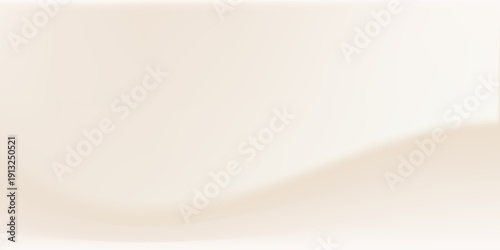 Horizontal neutral tones background. Light brown caramel blending color template with waves. Vector soft beige backdrop.