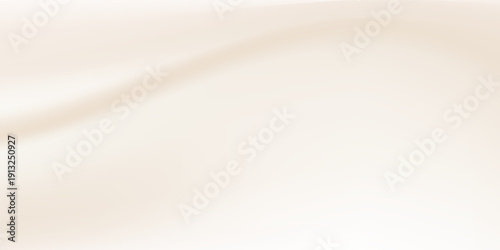 Horizontal neutral tones background. Light brown caramel blending color template with waves. Vector soft beige backdrop.