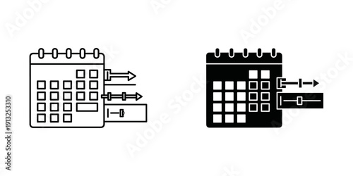 Clean and modern vector illustration showing a streamlined workflow optimization process with before and after comparison for business efficiency.