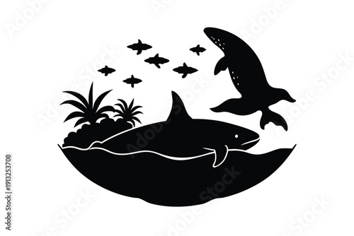 natural-ocean-wildlife-silhouette.eps