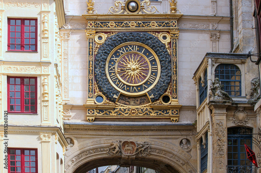 Obraz premium Astronomische Uhr in Rouen, Frankreich