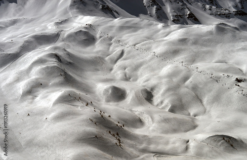 Risoul France ski resort mountain skiers