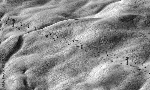 Risoul France ski resort mountain skiers