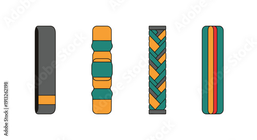 Camera Strap Line dynamic creative tone vector