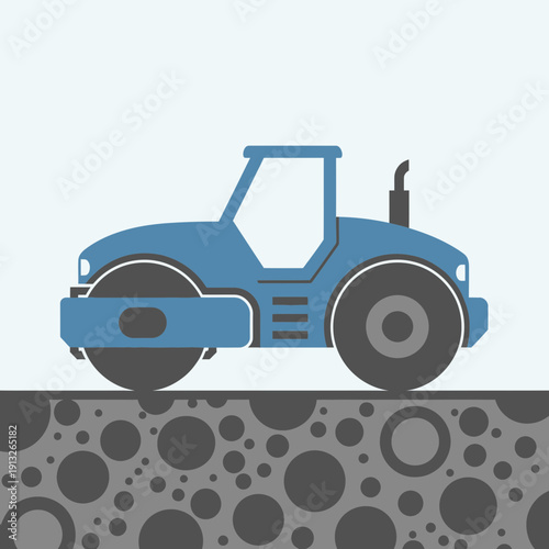 Heavy Duty Road Roller Compacting Asphalt Surface Construction Machine