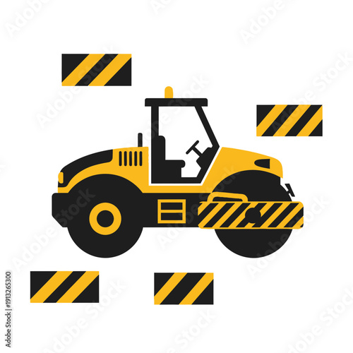 Heavy Duty Road Roller Machine For Construction And Paving Services