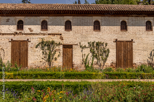 Generalife Gardens at Alhambra Palace in Granada Spain