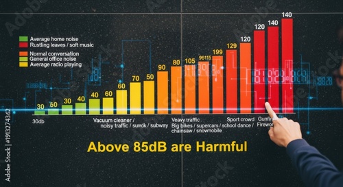 Fotografie Noise Level Comparison Chart: Understanding Decibel Levels and Potential Hearing