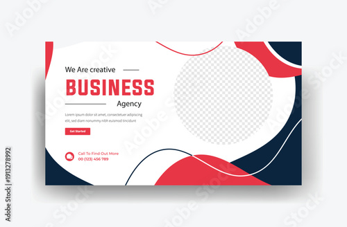 Social Media Marketing Webinar Thumbnail, corporate business thumbnail design