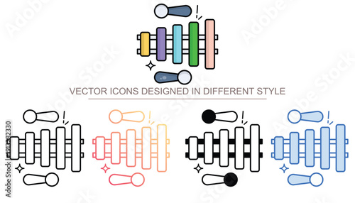 Xylphone icon set