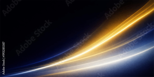 Abstract glowing background featuring blue flowing light waves and digital energy lines on a dark black motion texture wallpaper design