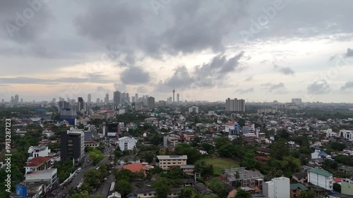 View of the Colombo city , rajagiriya highway