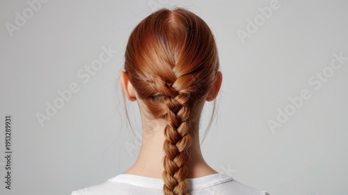 Wallpaper Mural Woman with stylish long braided hair. Torontodigital.ca