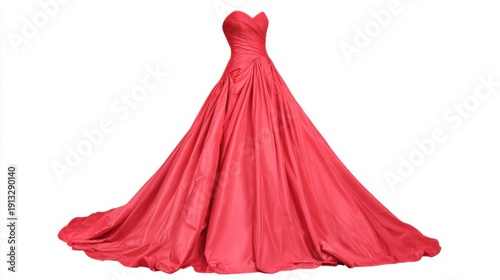 Wallpaper Mural Stunning red evening gown with elegant sweetheart neckline. Torontodigital.ca