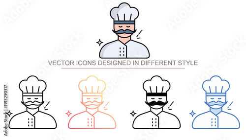 Chef icon set