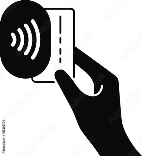 Hand tapping card for contactless payment transaction using nfc technology secure digital payment wireless tap to pay
