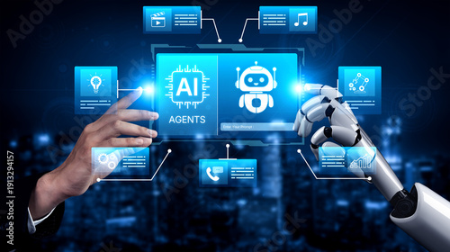 Fotografie AI agents orchestrate tasks across chat data, calls, and content