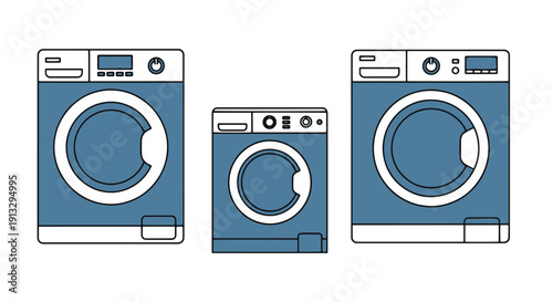 Dryer Line art colorful professional design abstract clean tone illustration