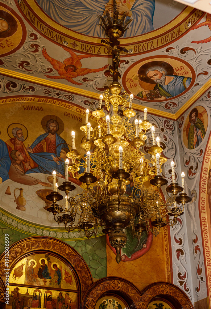 Obraz premium interior of the church of the holy sepulchre