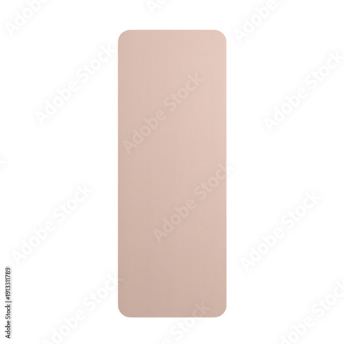 Soft Pink Yoga Mat Placed on a Clean Floor for Exercise Routines or Meditatio...