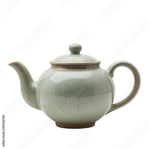 Ceramic Teapot With Lid on a Simple Surface