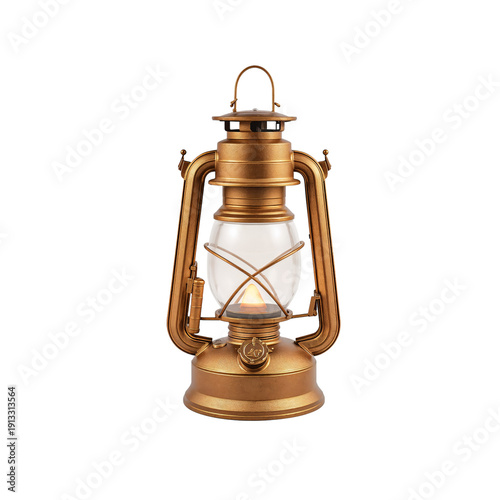 Lantern Sits on a Table With a Soft Glow in a Dim Room During the Evening Hours