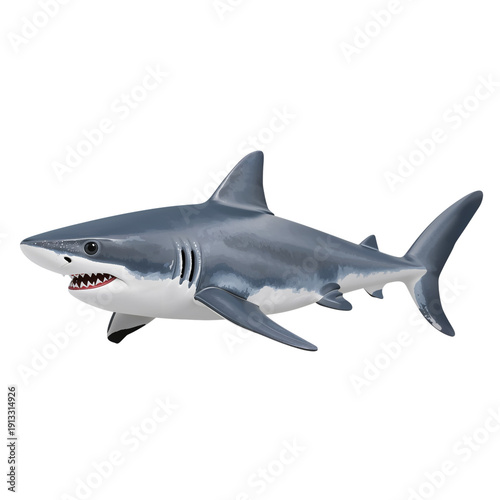 Model Shark Swimming in Clear Water During Daytime at an Aquarium Display
