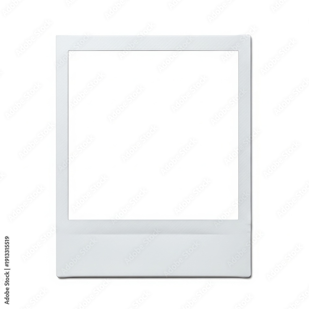 Fototapeta premium Minimalist white picture frame with empty space for display
