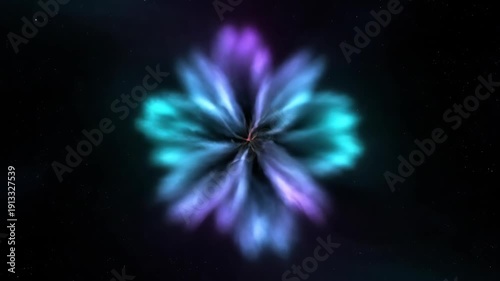 Wallpaper Mural Abstract Glowing Energy Sphere in Space with Colorful Light Effects. Torontodigital.ca